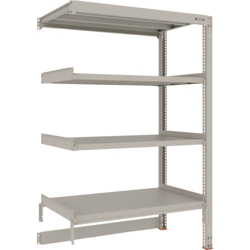 TRUSCO Steel Rack M3 Medium Duty Shelf Cart Top Storage Type H1800 x W1200 x D721 4 Tiers Connected M3-DB6474B 1 S
