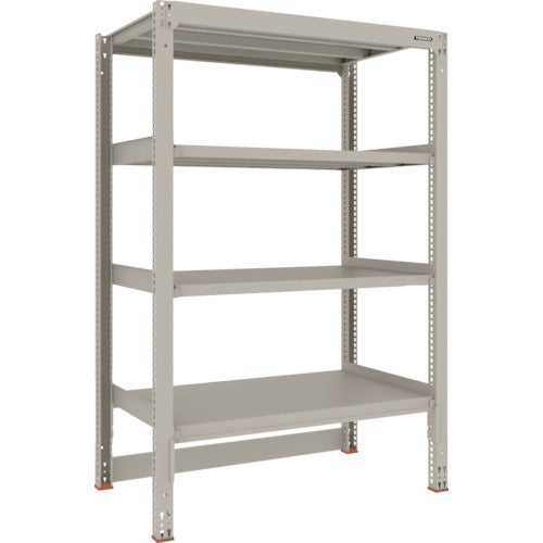 TRUSCO Steel Rack M3 Medium Duty Shelf Cart Top Storage Type H1800 x W1200 x D721 4 Tiers Single Unit M3-DB6474 1 S