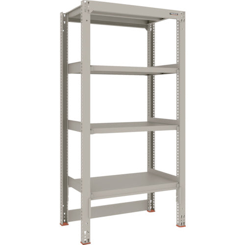 ＴＲＵＳＣＯ　スチールラック　Ｍ３型中量棚　台車天板収納型　Ｗ９００ＸＤ５７１ＸＨ１８００　４段　単体　M3-DB6364　1 Ｓ