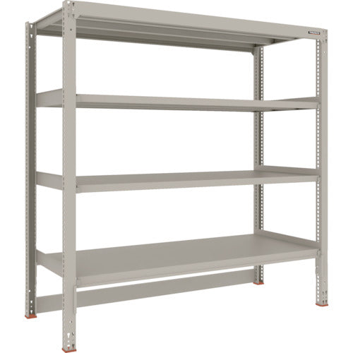 TRUSCO Steel Rack M3 Medium Duty Shelf Cart Top Storage Type H1800 x W1800 x D721 4 Tiers Single Unit M3-DB6674 1 S
