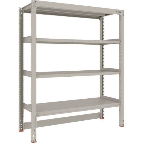 TRUSCO Steel Rack M3 Medium Duty Shelf Cart Top Storage Type W1500 x D571 x H1800 4 Tiers Single Unit M3-DB6564 1 S