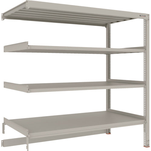TRUSCO Steel Rack M3 Medium Duty Shelf Cart Top Storage Type H1800 x W1800 x D921 4 Tiers Connected M3-DB6694B 1 S