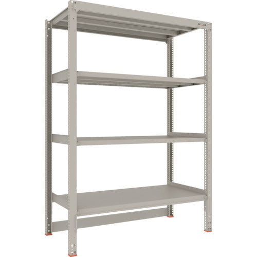TRUSCO Steel Rack M3 Medium Duty Shelf Cart Top Storage Type H2100 x W1500 x D721 4 Tiers Single Unit M3-DB7574 1 S