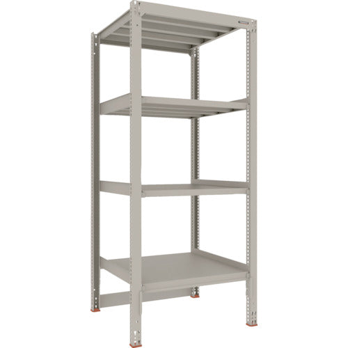 TRUSCO Steel Rack M3 Medium Duty Shelf Cart Top Storage Type H2100XW900XD921 4 Tiers Single Unit M3-DB7394 1 S
