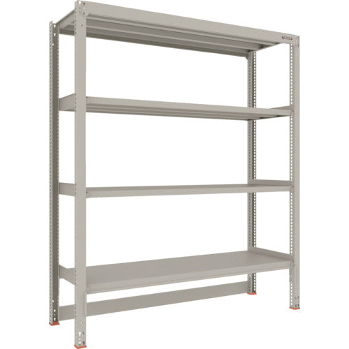 TRUSCO Steel Rack M3 Medium Duty Shelf Cart Top Storage Type W1800 x D571 x H2100 4 Tiers Single Unit M3-DB7664 1 S