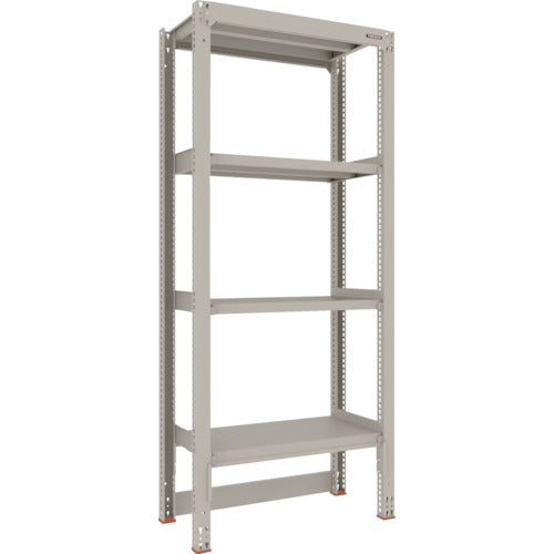 TRUSCO Steel Rack M3 Medium Duty Shelf Cart Top Storage Type W900 x D471 x H2100 4 Tiers Single Unit M3-DB7354 1 S