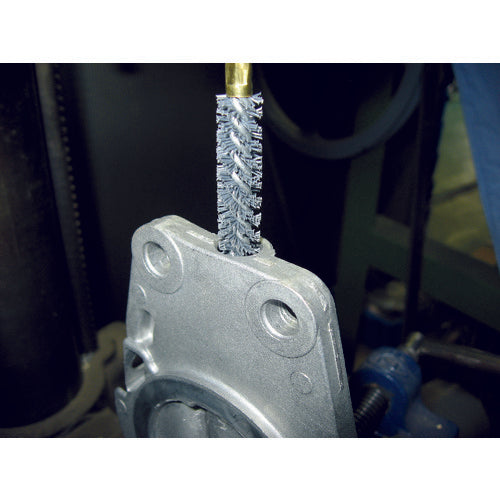 TRUSCO Twisted Brush for Electric Use, Abrasive Nylon, Wire 0.55 x Outer Diameter Φ25 x Shaft Φ6, TB-5735, 1 Piece