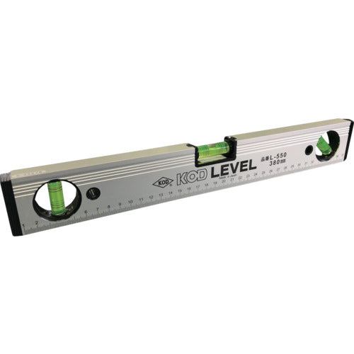 ＫＯＤ　箱型アルミレベルＶ溝付　１００ｍｍ　L-550-100　1 個