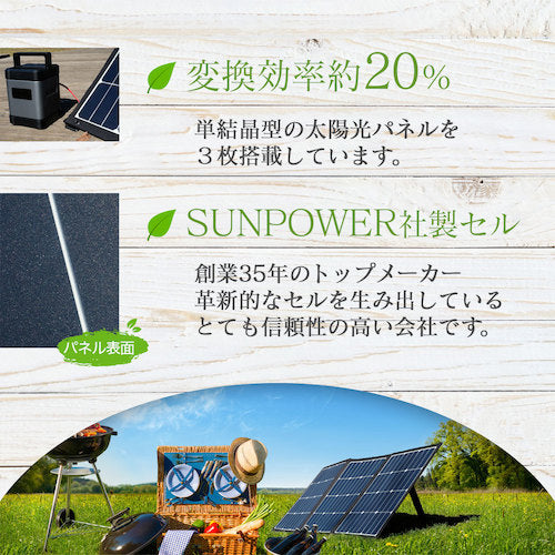 Owltech 재해시 등에 전원으로 사용할 수있는 3 접는 태양 전지 패널 전원 120W OWL-SLP120W-BK 1 개