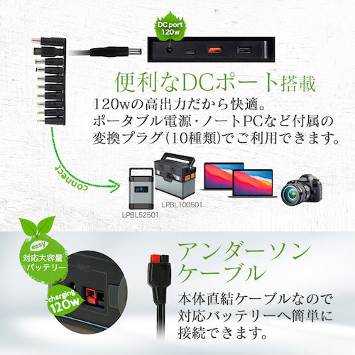 Owltech 재해시 등에 전원으로 사용할 수있는 3 접는 태양 전지 패널 전원 120W OWL-SLP120W-BK 1 개