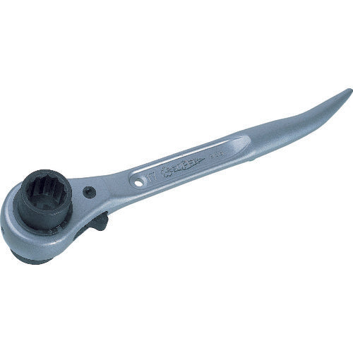 Super Aluminum Double-ended Ratchet Wrench Short Type Size: 17 x 19 SRB-1719A 1 pc