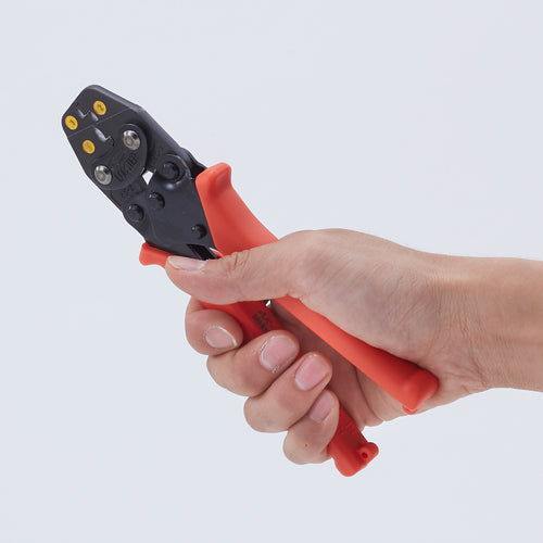 EBI Mini Crimping Tool for Insulated Closed End Connectors, Range of Use: CE1, 2, 5, AK25MA, 1 Piece