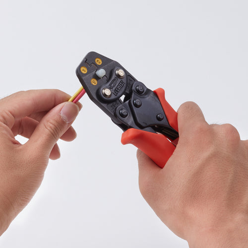 EBI Mini Crimping Tool for Insulated Closed End Connectors, Range of Use: CE1, 2, 5, AK25MA, 1 Piece