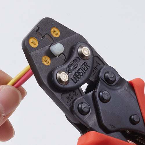 EBI Mini Crimping Tool for Insulated Closed End Connectors, Range of Use: CE1, 2, 5, AK25MA, 1 Piece