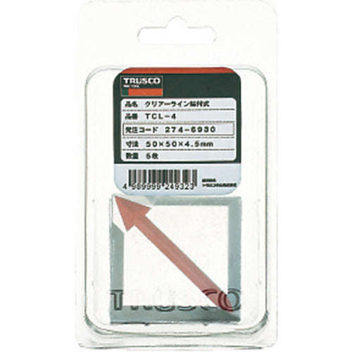 TRUSCO Clear Line Adhesive Type 5 Sheets TCL-5 1 PK