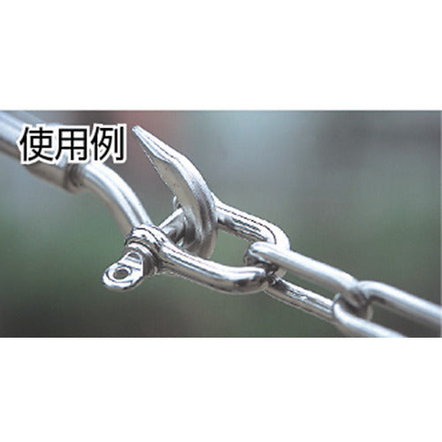 ＴＲＵＳＣＯ　ネジシャックル　ステンレス製　５ｍｍ　（２個入）　TNS-5　1 袋