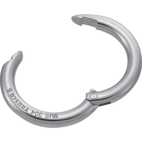 TRUSCO 체인 캐치 스테인리스제 선경 Φ6×길이 30mm (2개입) TCK-6 1봉