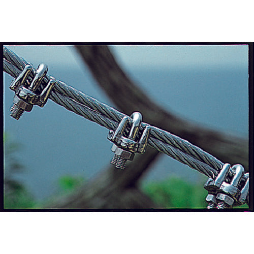 ＴＲＵＳＣＯ　ワイヤークリップ　ステンレス製　１．５ｍｍ用　（２個入）　TWC-1.5　1 袋