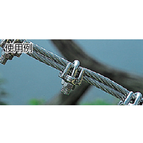 ＴＲＵＳＣＯ　ワイヤークリップ　ステンレス製　２ｍｍ用　（２個入）　TWC-2　1 袋