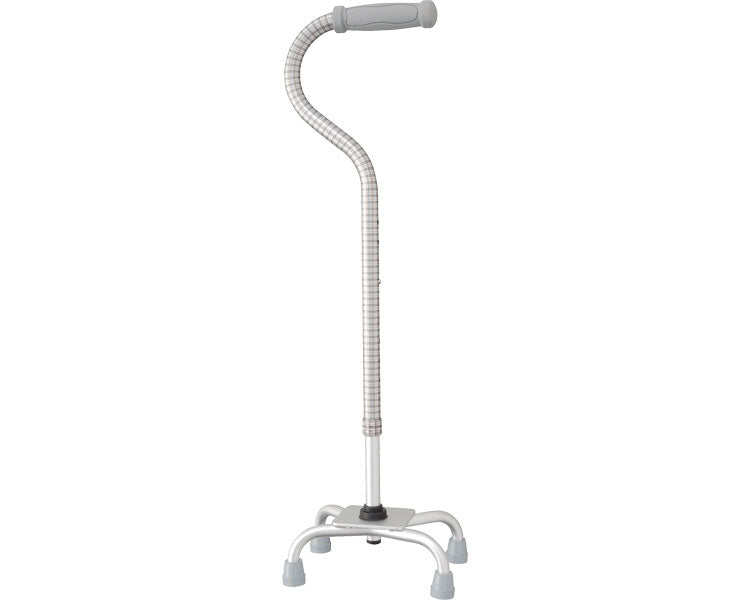 Teicob Aluminum 4-Point Cane / EA4-102 Check Brown 1 pc