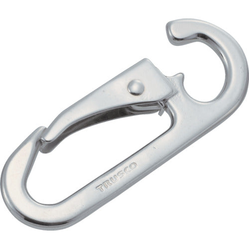 TRUSCO Snap Hook Stainless Steel D-Type Wire Diameter Φ8 x Opening 10mm (1 Piece) TSF-8D 1 Bag