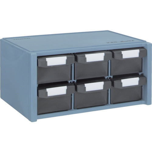 TRUSCO 【매진 폐번】 도전성 마스터 BOX 342X241XH168 인출 3열 2단 DD-600 1대