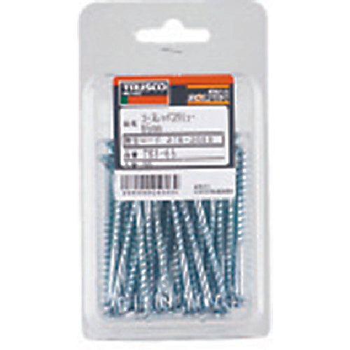 ＴＲＵＳＣＯ　コーススレッドスクリュー　ラッパ頭　ユニクロ　Ｍ３．８Ｘ２５　１４５本入　全ネジ　TKS-25　1 PK