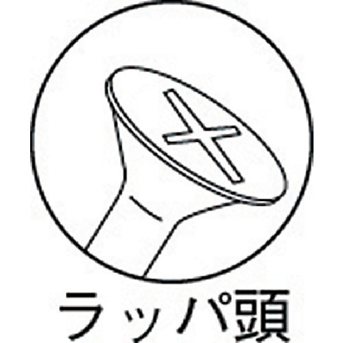 ＴＲＵＳＣＯ　コーススレッドスクリュー　ラッパ頭　ユニクロ　Ｍ４．５Ｘ９０　２５本入　半ネジ　TKS-90　1 PK