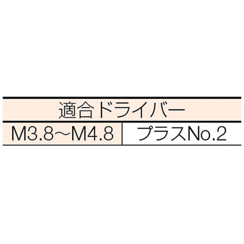 ＴＲＵＳＣＯ　内装用木工ビス　クロメート　Ｍ４．２Ｘ３８　１００本入　TMB-4238　1 PK