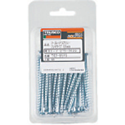 TRUSCO Coarse Thread Screw, Flexible Head, Unichrome, M3.8 x 45, Pack of 95, Fully Threaded, TKS-45FR, 1 PK