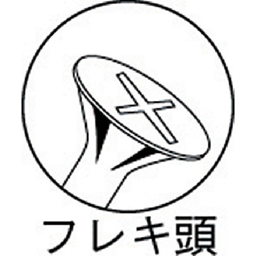 ＴＲＵＳＣＯ　コーススレッドスクリュー　フレキ頭　ユニクロ　Ｍ４．５Ｘ９０　２５本入　半ネジ　TKS-90FR　1 PK