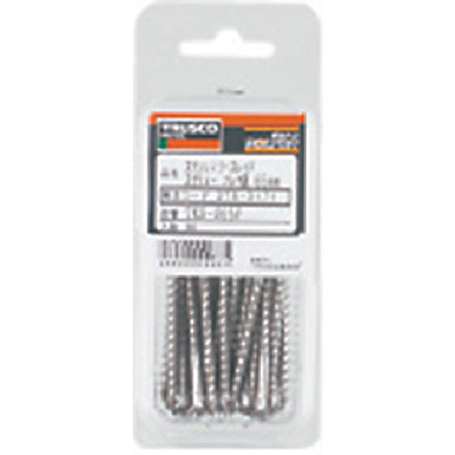 TRUSCO Coarse Thread Screw, Flexible Head, Stainless Steel, M3.8 x 28, Pack of 70, Fully Threaded, TKS-S28F, 1 PK