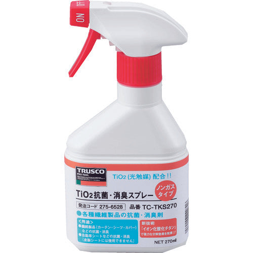 ＴＲＵＳＣＯ　光触媒ＴｉＯ２抗菌・消臭スプレー　ノンガスタイプ　２７０ｍｌ　TC-TKS270　1 本