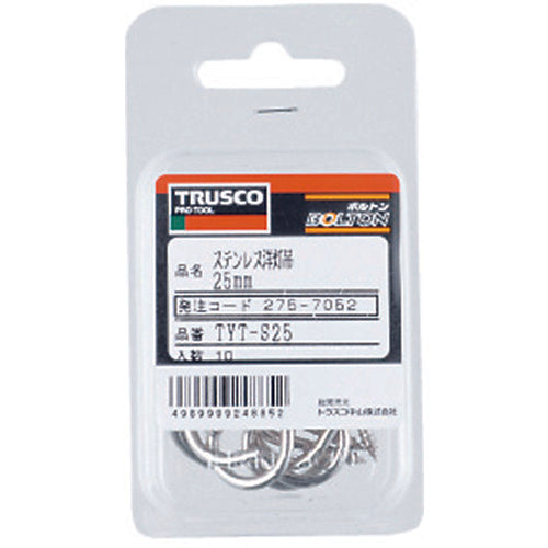 ＴＲＵＳＣＯ　ステンレス洋灯吊金具１６ｍｍ１７本入　TYT-S16　1 PK