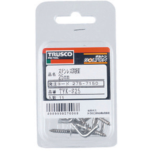 ＴＲＵＳＣＯ　ステンレス洋折釘ＳＵＳ３０４１６ｍｍ１７本入　TYK-S16　1 PK