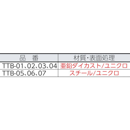 ＴＲＵＳＣＯ　枠式ターンバックル　フック＆フックタイプ　ねじ径１／４　ユニクロ　TTB-03　1 個