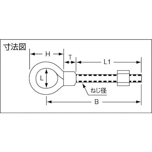 ＴＲＵＳＣＯ　デンデンボルト　スチール　ユニクロ　Ｍ８Ｘ４０ｍｍ　TDB-0840　1 個