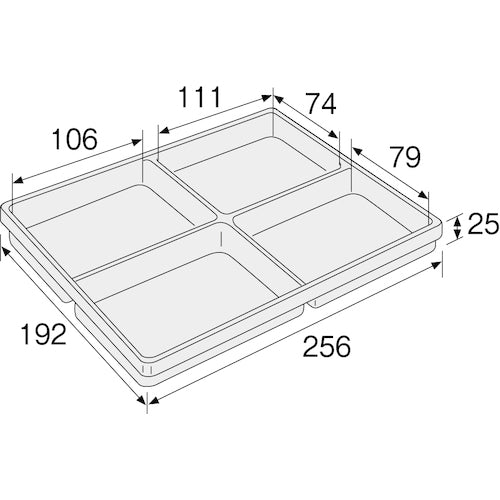 ＨＯＺＡＮ　ＥＳＤパーツトレー　４分室　F-21　1 組