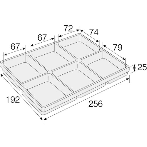 ＨＯＺＡＮ　ＥＳＤパーツトレー　６分室　F-22　1 組