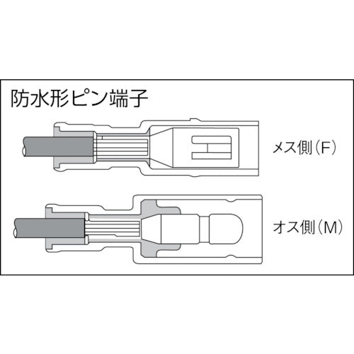 ニチフ　防水形ピン端子　オス　（１００個入）　PC4009-M-WP　1 袋