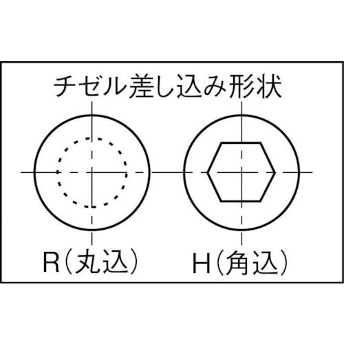 ＮＰＫ　フラットチゼル　Ｌ＝２１５ｍｍ　丸込み（Ｒ）ＡＡ−００ＳＰ、０ＳＰ用　17501350　1 本