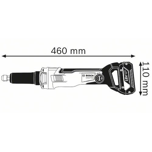 보쉬 무선 스트레이트 그라인더 GGS18V-23LCH 1대
