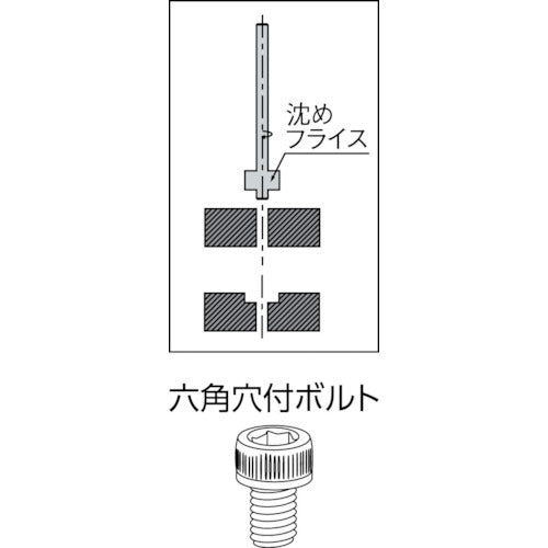 ＦＫＤ　ロングシャンク沈めフライス６　LS-CB6　1 本