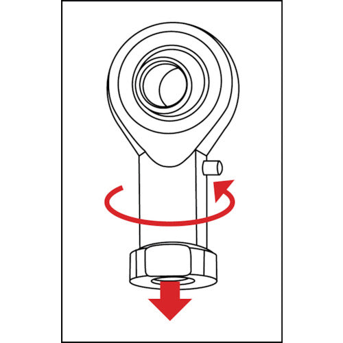 TRUSCO Rod End Oiled Female Thread 5mm (2 Pieces) PHSL5 1 Box