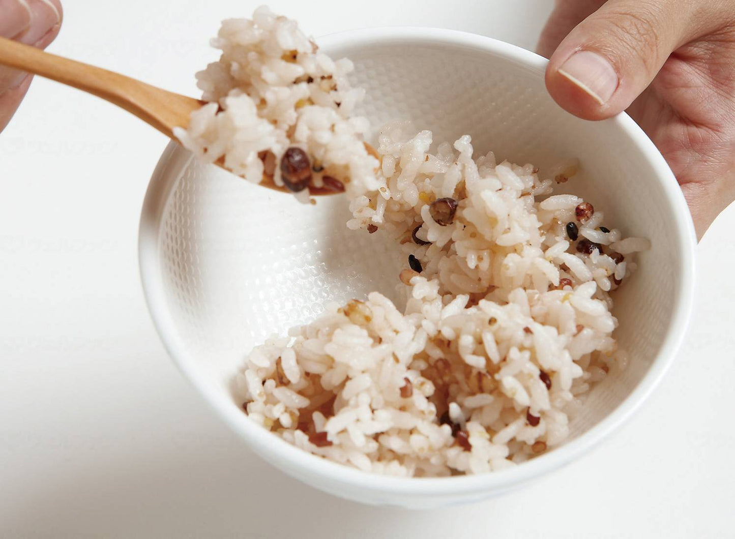 메이플 오카루의 키모치 로쿠베에 찻잔 곡물 츠루 아오이 (빨강)