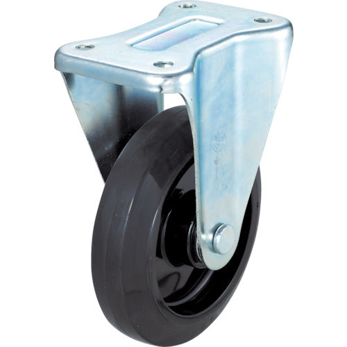 TRUSCO Pressed Nylon Wheel Rubber Caster Fixed Φ150 TYNRK-150 1 pc