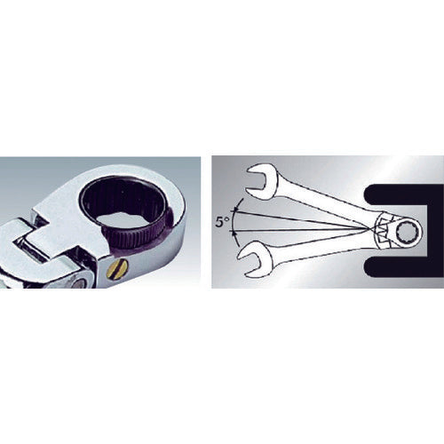 ＴＲＵＳＣＯ　ギヤレンチコンビ　フレキシブルコンビ　寸法８Ｘ８　長さ１２７　TGR-C8F　1 丁