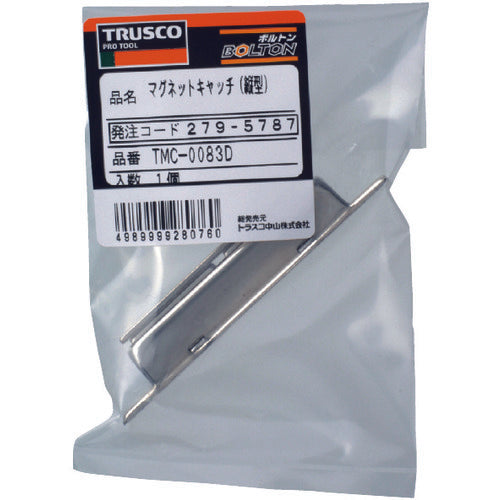 TRUSCO Magnet Catch Aluminum Vertical 80mm (1pc = 1PK) TMC-0083D 1pc
