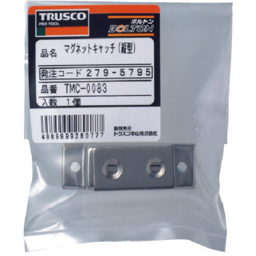 ＴＲＵＳＣＯ　マグネットキャッチ　アルミ製・縦型　５０ｍｍ　（１個＝１ＰＫ）　TMC-0083　1 個