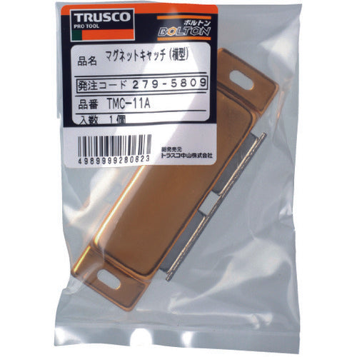 TRUSCO Magnet Catch Aluminum Horizontal 87mm (1pc = 1PK) TMC-11A 1pc